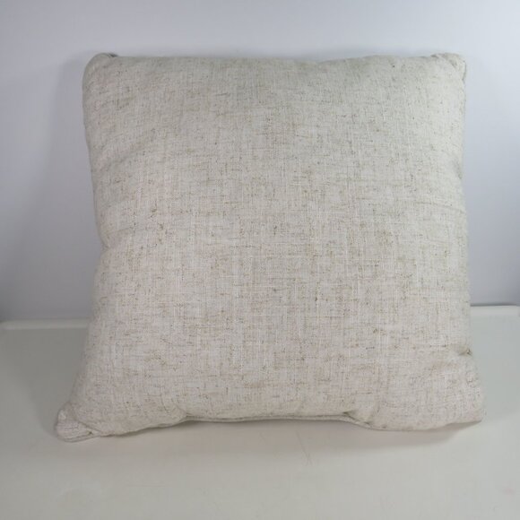 Ribbon Embroidered Spring Pillow Floral Design with Heather back - Picture 6 of 6